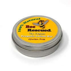 solid lotion bar with bee propolis by Bee Rescued